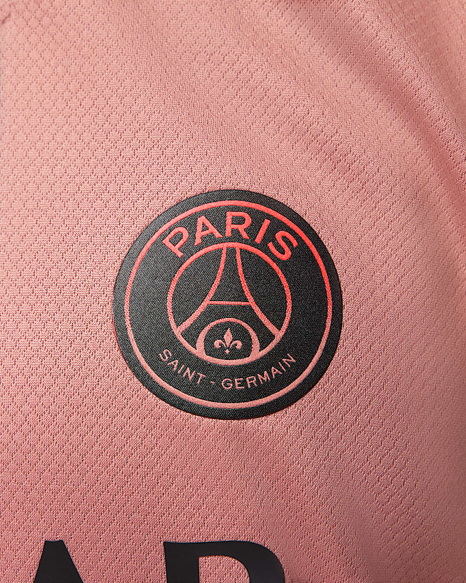 Jersey de futbol Jordan Dri FIT Replica del Paris Saint Germain visitante 2024 25 Stadium para mujer. Nike MX